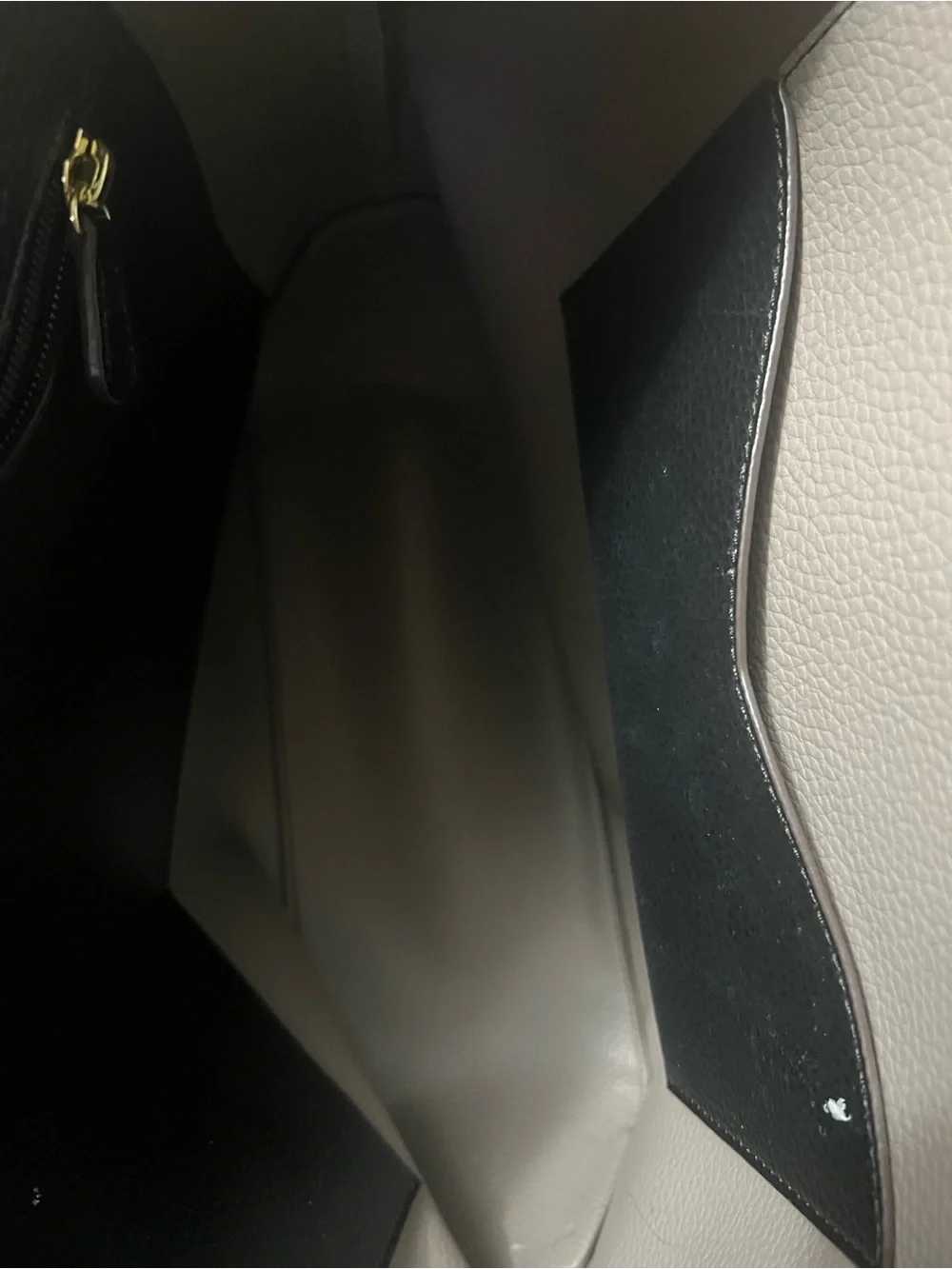 Anne Klein Black Tote with Gold Accents